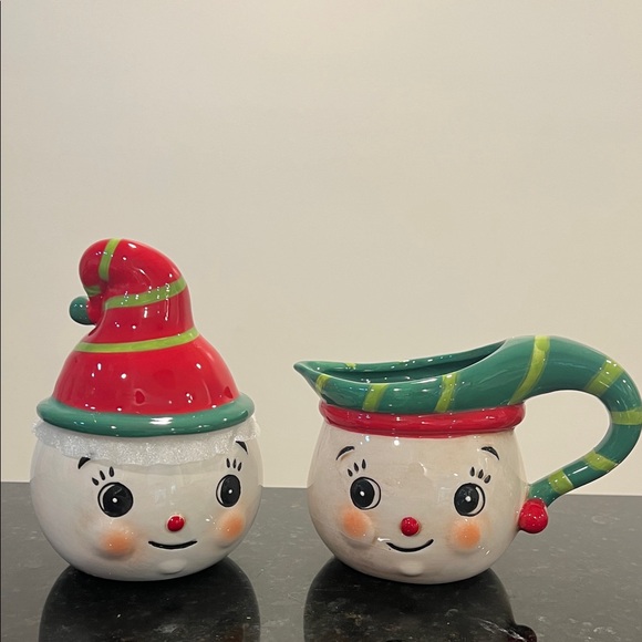 Johanna Parker Christmas sugar and creamer set new in box - Picture 1 of 11